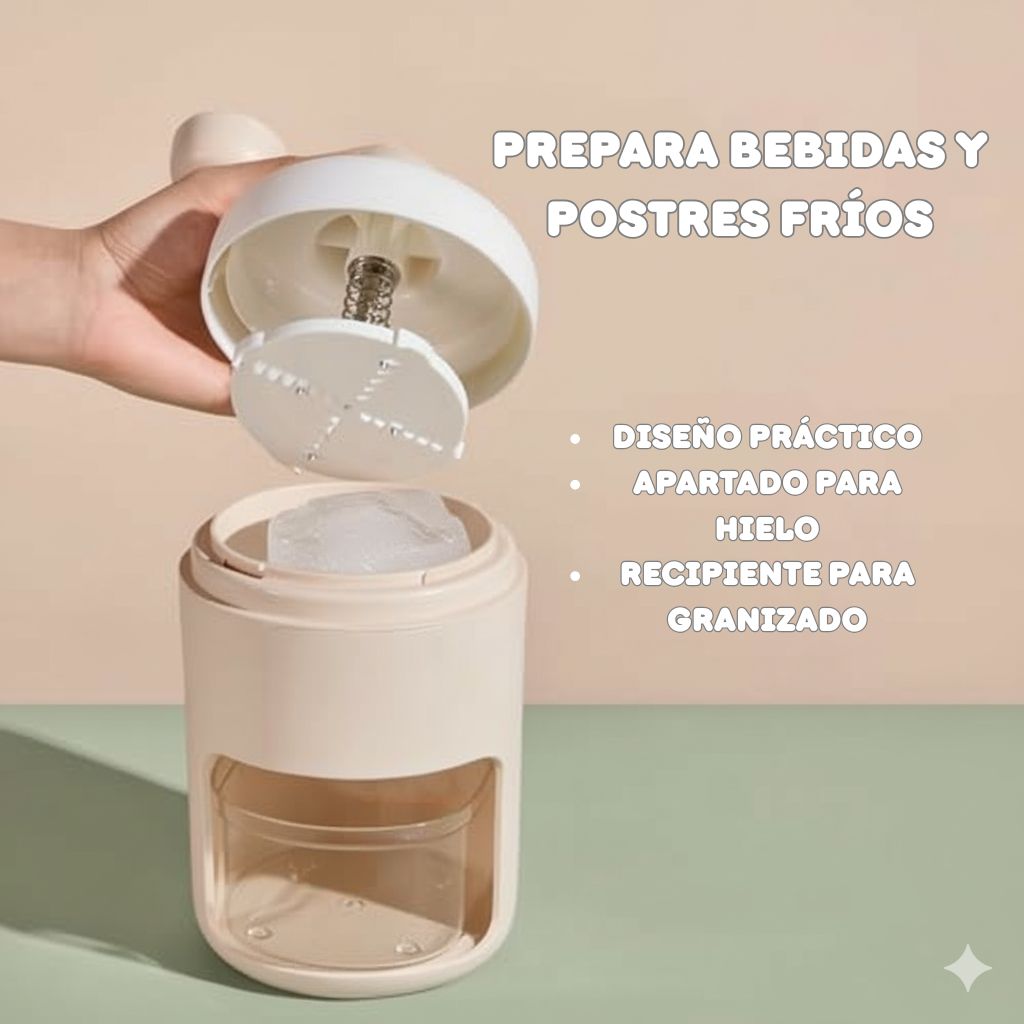 Triturador de Hielo y Granizados Manual