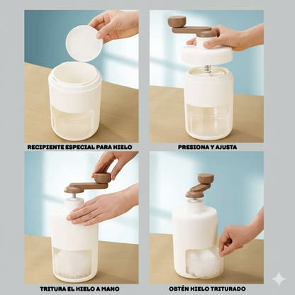 Triturador de Hielo y Granizados Manual